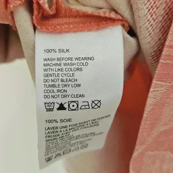 Tommy Bahamas 💯 Silk Button Down Shirt Size large EUC - Picture 6 of 9